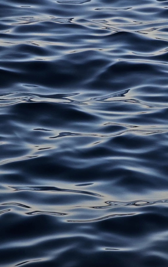 Close-up of dark Mediterranean water